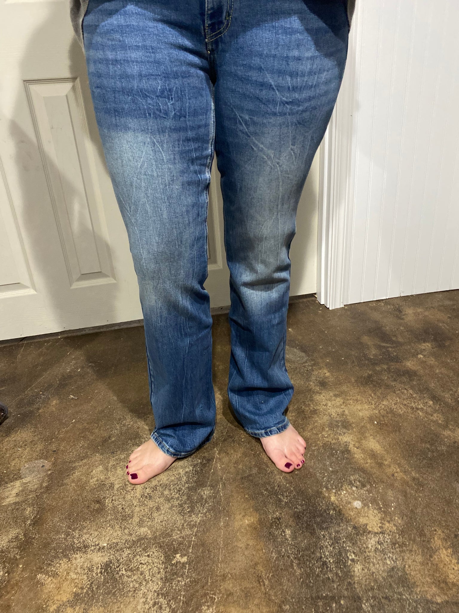 Low rise bootcut